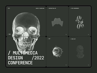 Multimedia Design Conference 2022 / Hero Screen animation design digitalbutlers graphic design illustration inspiration motion graphics multimedia ui