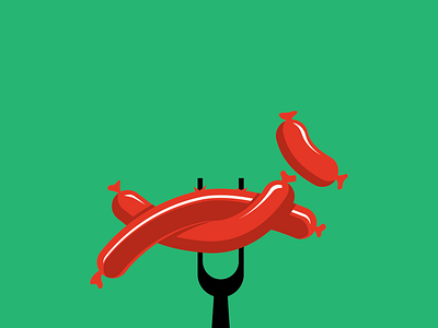 Hot Dog art baverage character design design flat food fun funny hotdog illustration illustrator logo sausage vector