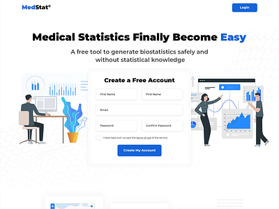 Medical Statistic website design banner black data doctor form grahic home page design marketing medical mockup statistic web design