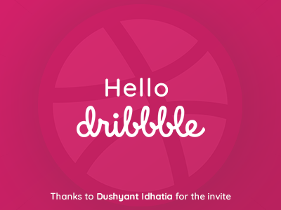 Dribble dribbble hello thanks