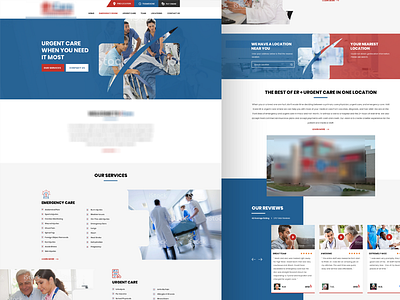 Medical doctor emergency homepage homepage design medical