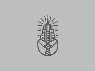 Shirt and Tie City Icon city icon logo