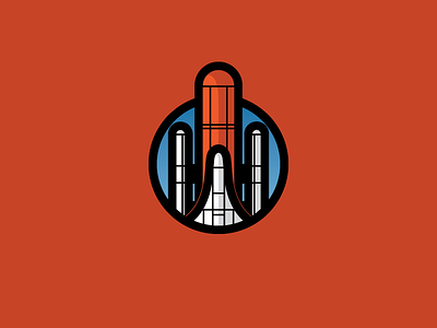 Blast Off Icon icon logo rocket ship space
