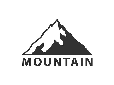 MOUNTAIN badge branding icon logo mark mountain