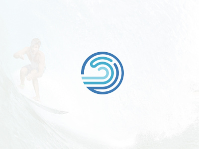 Surf Logo badge branding icon logo mark surf wave