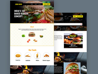 Burger web template burger template burger ui burger ui ux burger web template