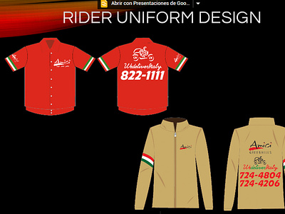 uniform design  logo plus actual clothing