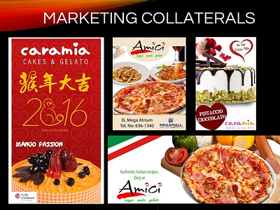 various marketing collaterals branding design