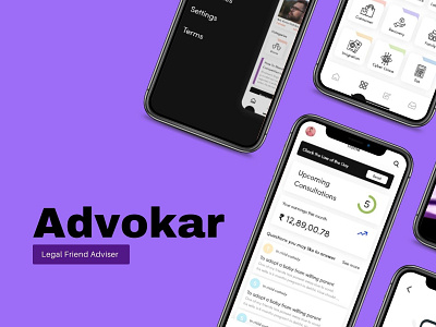 Advocate App UI advocate app branding design lawyer ui ux