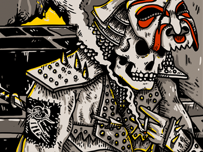 On Death's Doorstep \\ WUTANG apparel art artist characterdesign design hip hop illustration music rap skull t shirt