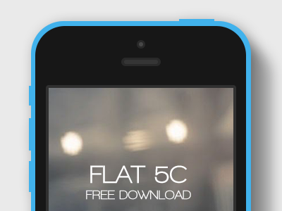 Flat iPhone 5C Mockup - All colors by Ryan Myers on Dribbble