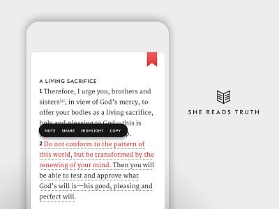 She Reads Truth v2 - Sprint 2: Bible Tools app bible mobile tools ui