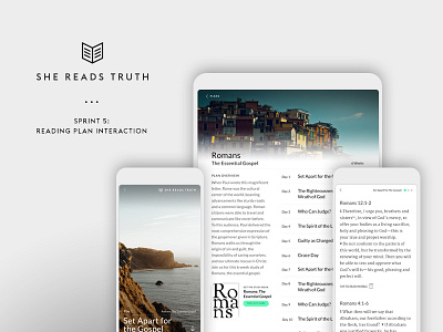 She Reads Truth v2 - Sprint 5: Reading plan interaction