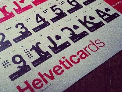 Limited Edition Uncut Sheets black helvetica poster red white