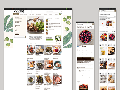 Cook's Illustrated Website Redesign ux design ux research web design