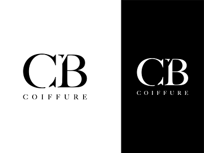 CB Coiffure - Logo branding design illustrator logo logo design vector