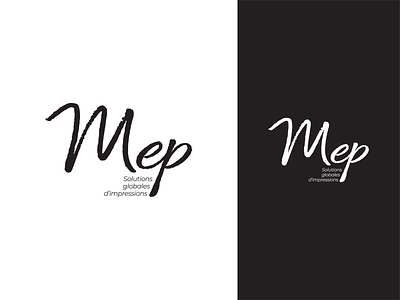 Mep solutions globales d'impressions - Logo branding design illustrator logo logo design logotype design vector
