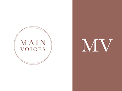 Main Voices - Logo branding design graphic design illustrator logo logo design logotype design vector