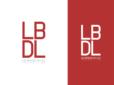 Les Berges du Lac Immobilier - Logo branding design illustrator logo logo design logotype design vector