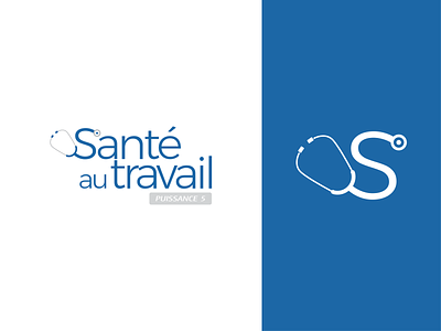 Service de Santé au Travail - Logo branding design illustrator logo logo design logotype design vector