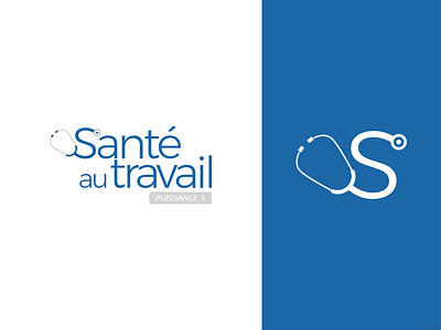 Service de Santé au Travail - Logo branding design illustrator logo logo design logotype design vector