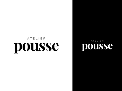 Atelier Pousse - Logo branding design illustrator logo logo design logotype design vector