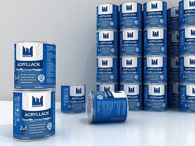Paint Labels blue label paint render