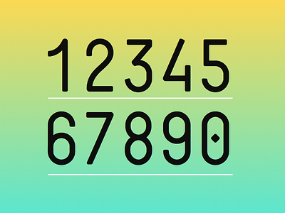 Salad Numbers mono monospace monospaced numbers typeface