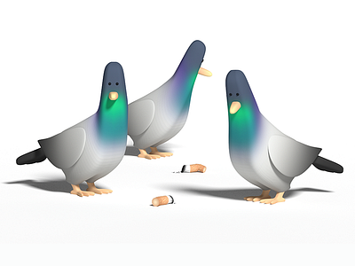 Birds and butts bird cigarette pigeon