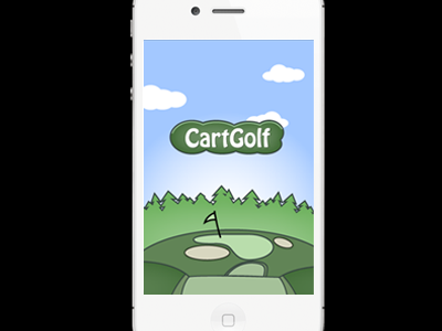 CartGolf App Load Screen illustration ios iphone ui