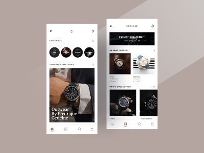 Watch E-commerce cards clean design ecommerce flat ios minimal payment shop ui watch