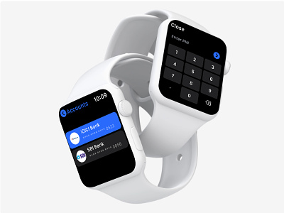 iWatch Payment App banking flat iwatch minimal payment upi wallet watch wearable