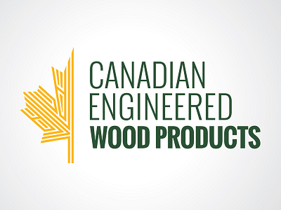 Canadian Engineered Wood Products Logo canadian gold green logo maple leaf wood