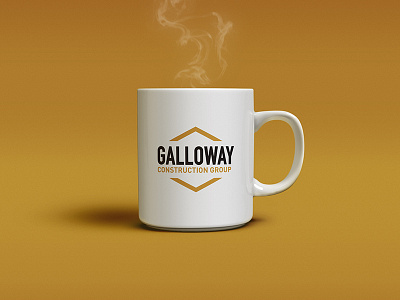 Galloway Construction Group Logo construction galloway geometric gold logo