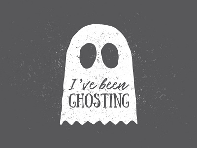 Ghosting ghost ghosting icon script typography