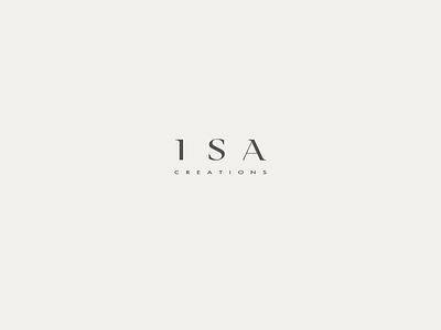 Isa Creations brand branding creations design font identity isa logo style visual