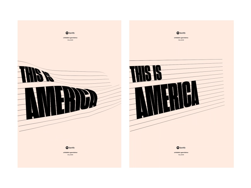 Poster Motion #001 animation design illustration minimal motion poster this is america typography