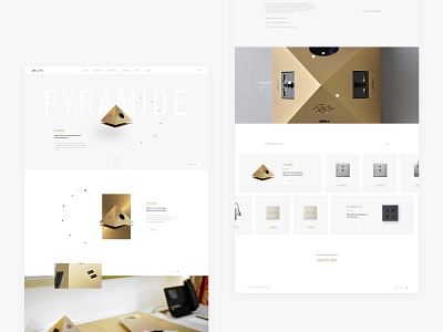 UI Concept for a luxury crafter brand design minimal ui ux webdesign website