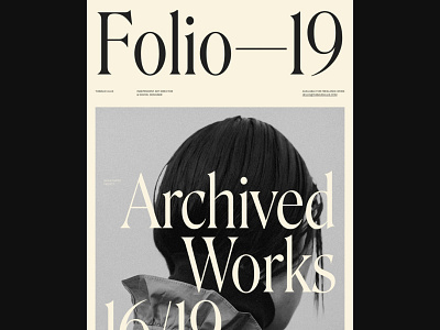 Folio — 19 2019 animation art direction design identity minimal portfolio portfolio site typography ui webdesign website