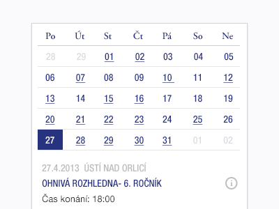Calendar (gif) animation blue calendar clean czech pkart stylish