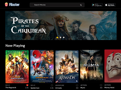 Flixster Redesign cinema flixster movie ui design user interface