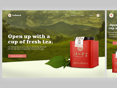 Infused Landing Page daily ui challenge