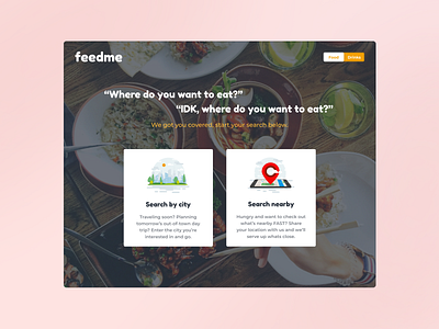 FeedMe App - UI Design