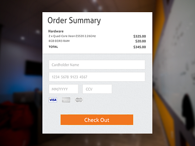 Order Summary challenge check out daily dailyui ui