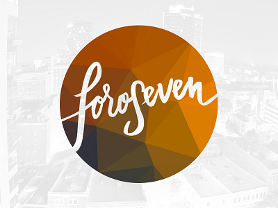 Foroseven branding brush type logo