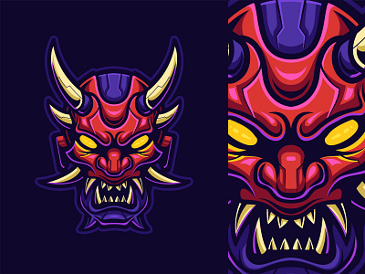 Oni Mask template