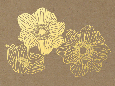 Floral Card Mockup art design drawing floral gold graphic design illustration illustrator photoshop print