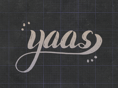 Yaas! art design drawing gif graph paper hand lettering illustration lettering typography