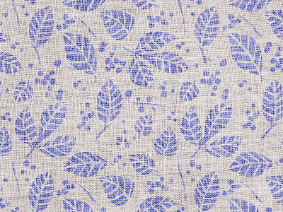 Burlap Leaf Pattern