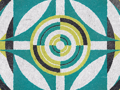 Abstract Circles abstract chartreuse circle geometric halftone illustrator paper photoshop teal texture
